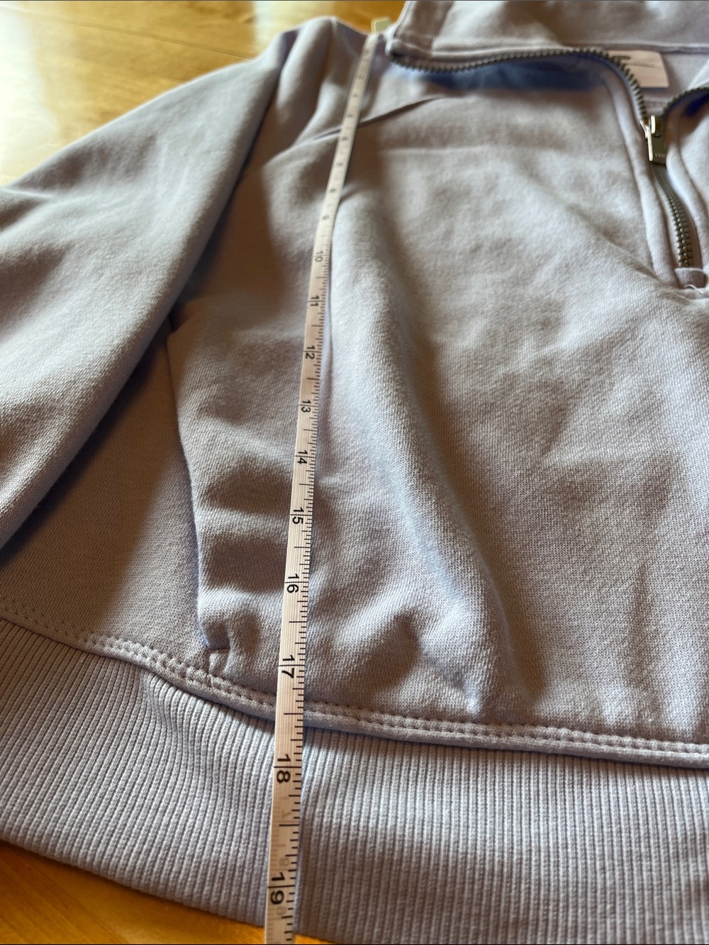 all in motion Lavender Half-Zip Sweatshirt with Zipper - Picture 4 of 5